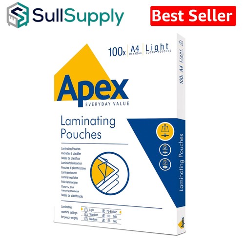 Apex laminating pouches - apex, a4
