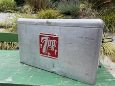 Vintage 7Up Ice Chest Cooler Coolbox Aluminum retro vw camper roof rack original