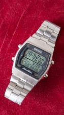 1983 Seiko SilverWave A714-5080 Running Man Alarm Chrono Digital Vintage Watch
