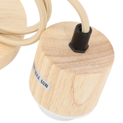 E27 wooden pendant - e27, bulb