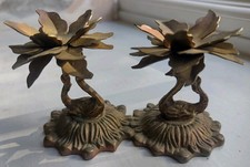 Vintage Brass Swan Figurine