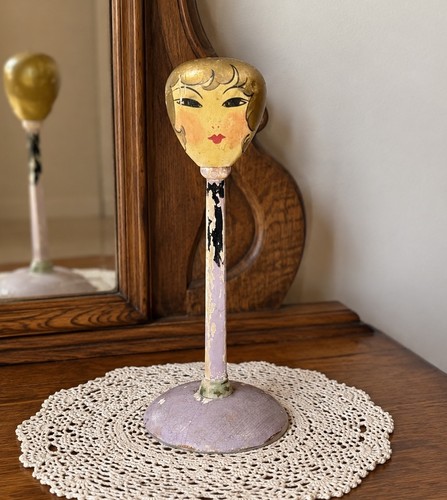 Antique art deco flapper - art, hat