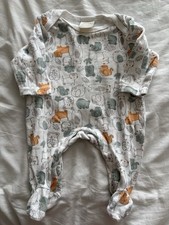 Bebe Bonito Baby Grow Romper Size 0-3 Months Elephants And Jungle