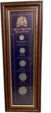 Great Britain Silver Coin Collection Framed Sterling Collections