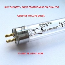 Phillips Pond Quality UV Bulbs Ultra Violet 15w 16w 25w 30w 55w ALL LISTED Fish