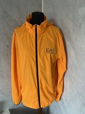 Emporio Armani EA7 Mens Orange Full Zip Jacket Top Pit To Pit 22.5 Inches Size L
