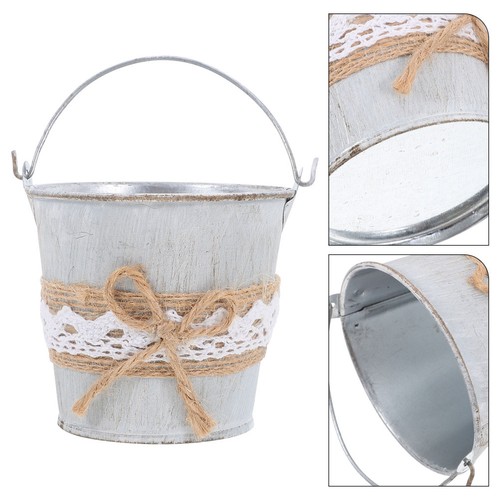 Iron flower bucket - iron,