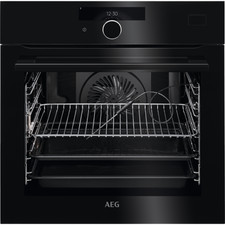 AEG BSK978330B SteamCrisp Pyrolytic Single Steam Oven - Black #61411608