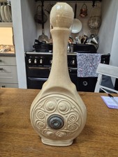 Laugharne Welsh Pottery Wine Decanter 1970s Vintage 13"