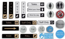 Push Pull Toilets Staff Only