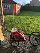 Halfords child bike trailer