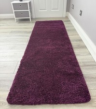 Plain Hall Runner Rug Long