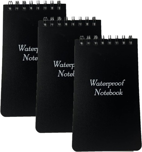 3pcs waterproof notebook - waterproof, x
