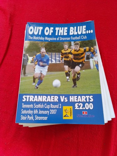 Stranraer home programmes - 24,