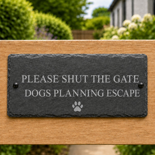 Please shut the - gate, dogs