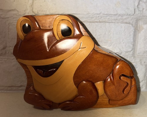 Frog wooden puzzle - puzzle, jewelry