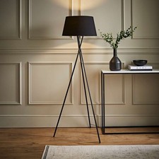 Standard Tripod Floor Lamp For Living Room Standing Reading Tall Light Lampshade
