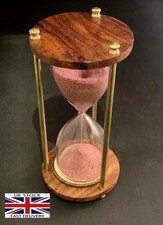Antique sand timer wooden - antique,