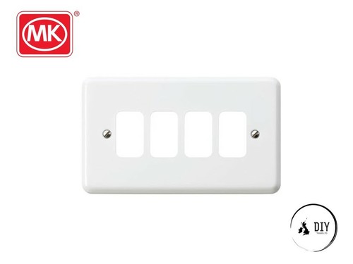 Moulded white frontplate - mk, 4g
