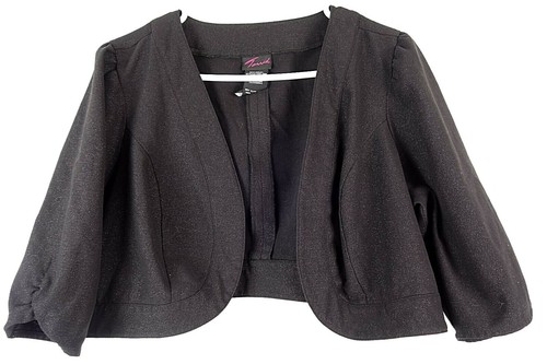 Torrid black sparkly - black, crop