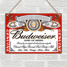 BUDWEISER Label Vintage Retro