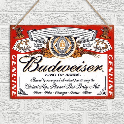 Budweiser label vintage retro - budweiser,
