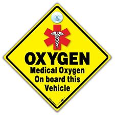 Oxygen On Board Sign, Medical