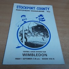 Stockport County v Wimbledon (D4)  1/9/1978