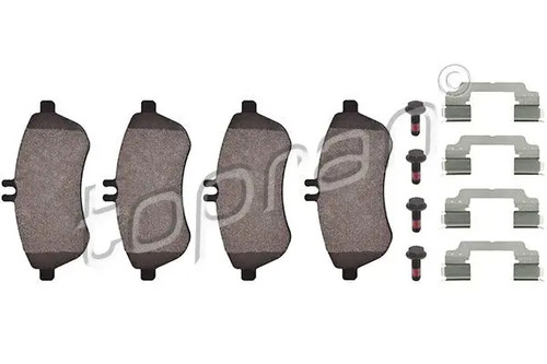 Brake pads front axle - front,