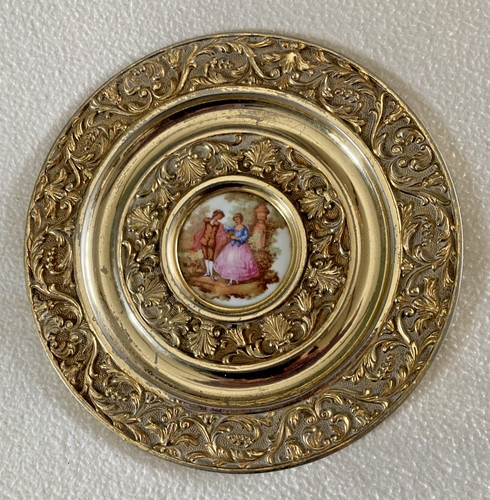 Vintage cast brass limoges - vintage,