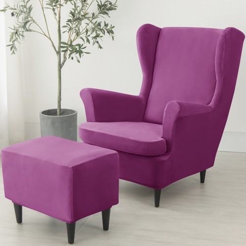 Stretch wingback chair slip - stretch,
