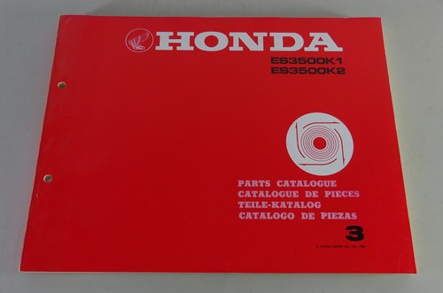 Parts catalogue honda 3500 - catalogue,