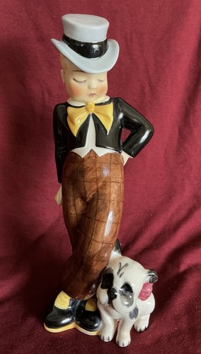 Boy bozo art deco figurine - my,