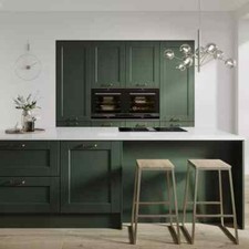 Howdens  Discontinued  Fairford Dark Green Kitchen Range