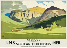 Vintage Railway Poster GLENCOE