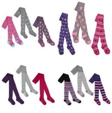 GIRLS PURPLE FOX BUTTERFLY GREY UNICORN RAINBOW STAR TIGHTS 2-3-4-5-6-7-8 YEARS
