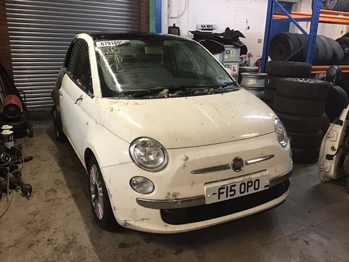 Fiat 500 white - 500, 1.2