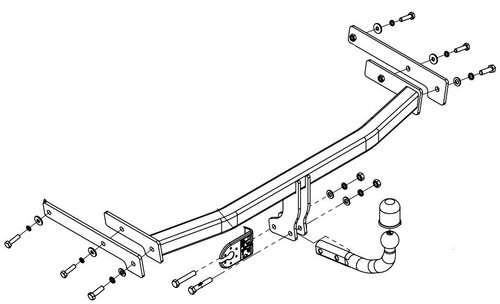 Swan neck tow bar - swan,