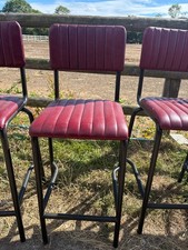 red leather bar stool frankie