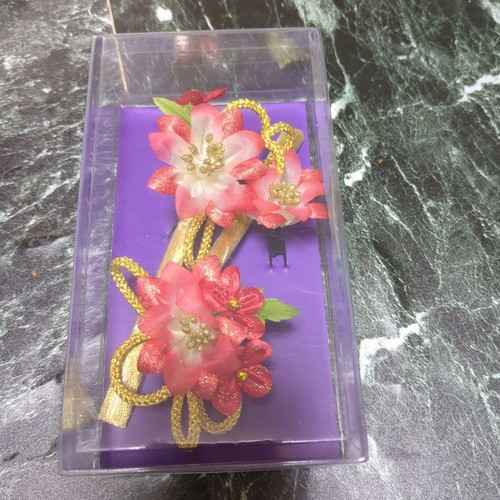 Pink flower hair - pink,