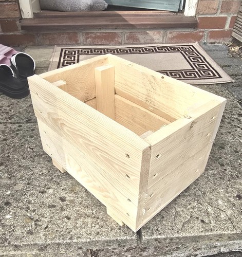 Wooden garden decking planters - garden,