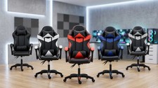 Swivel gaming chair leather - swivel,