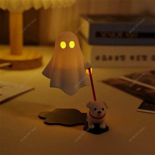 Printed ghost walking dog - ghost,