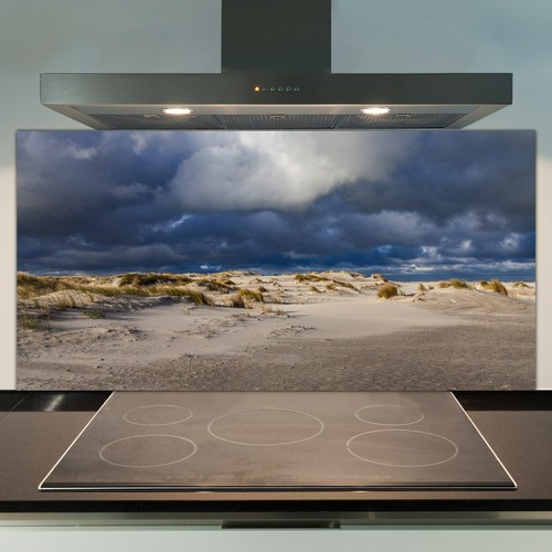 Glass kitchen splashback tile - glass,