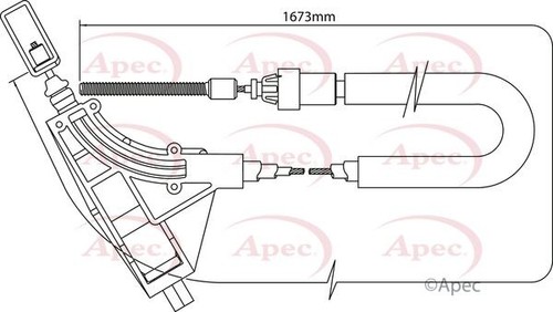 Apec front brake cable for - apec,