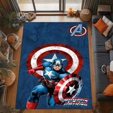 Blue Red Shield Design Captain