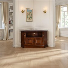 Mahogany Corner TV unit with