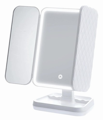 Led lighted trifold makeup - led,