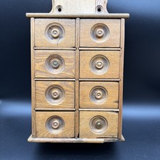 Antique Wooden 8 Drawer Spice
