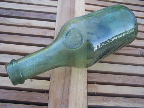 Small bottle blown glass seal - blown,